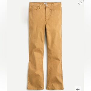 JCREW Garment-dyed demi-boot crop pant. Dark khaki NWT SZ 26